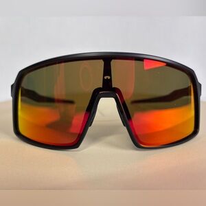 Oakley Sutro Matte Black Sunglasses Prizm Ruby Lens Shield